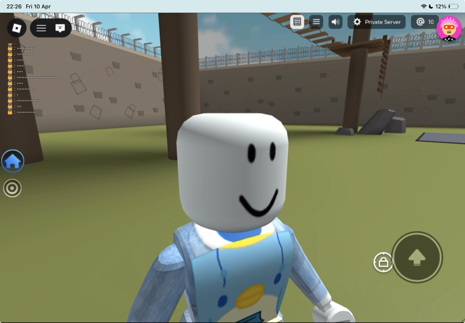 Minimal overlay — your child just sees the game